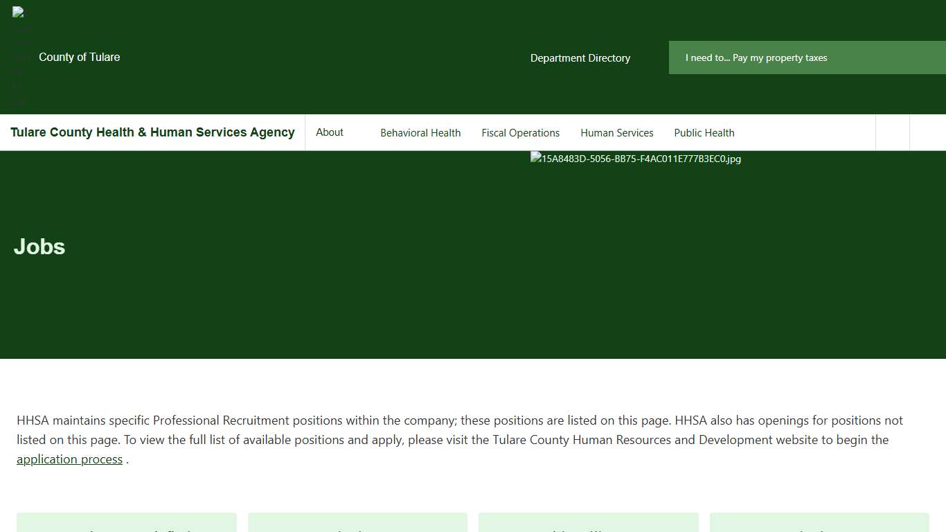 Jobs Health & Human Services Agency