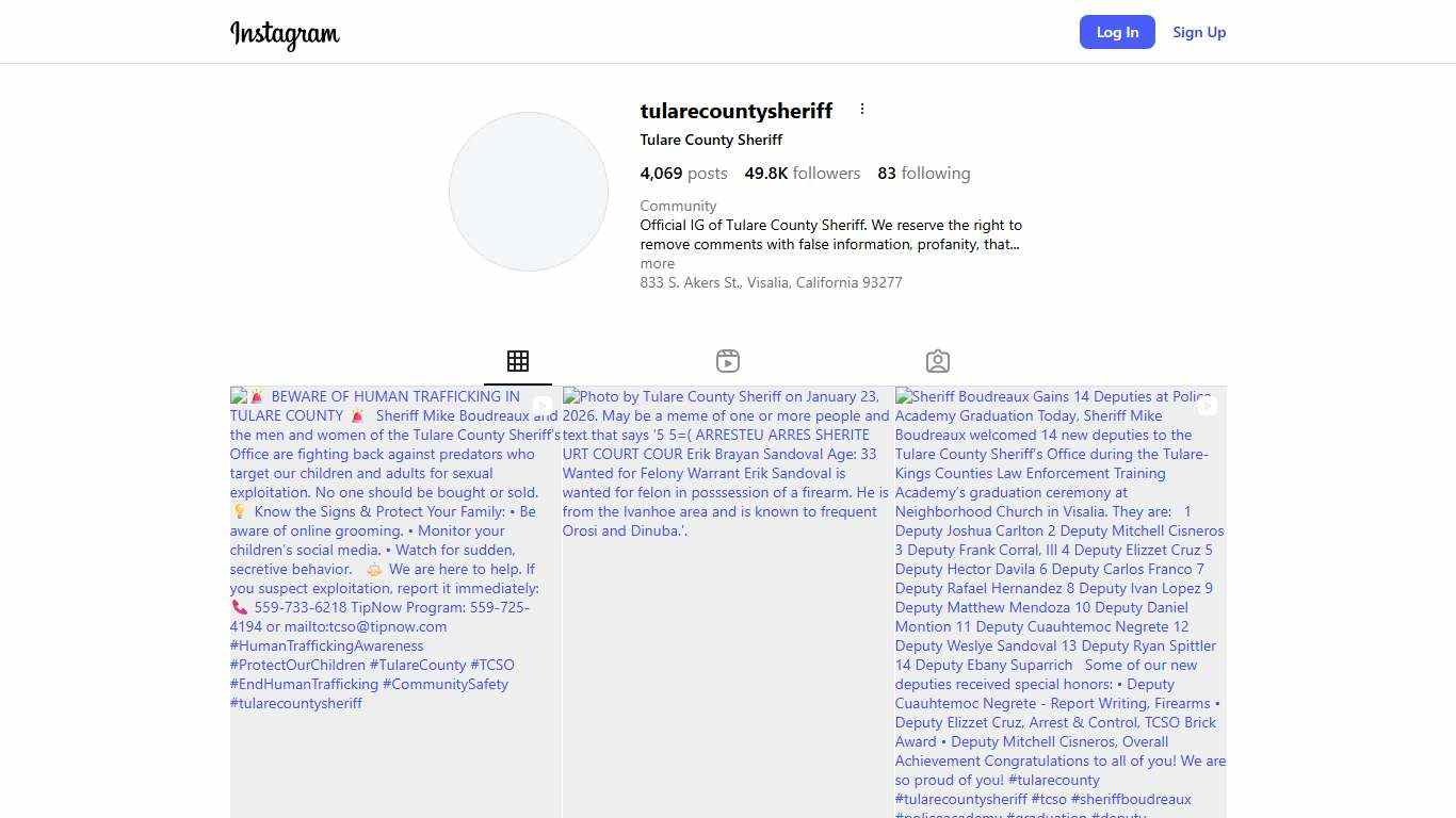 Tulare County Sheriff (@tularecountysheriff) • Instagram photos and videos